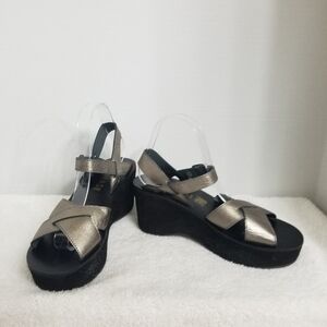 Kork-Ease Pewter Metalic sandal